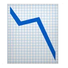 graph falling emoji